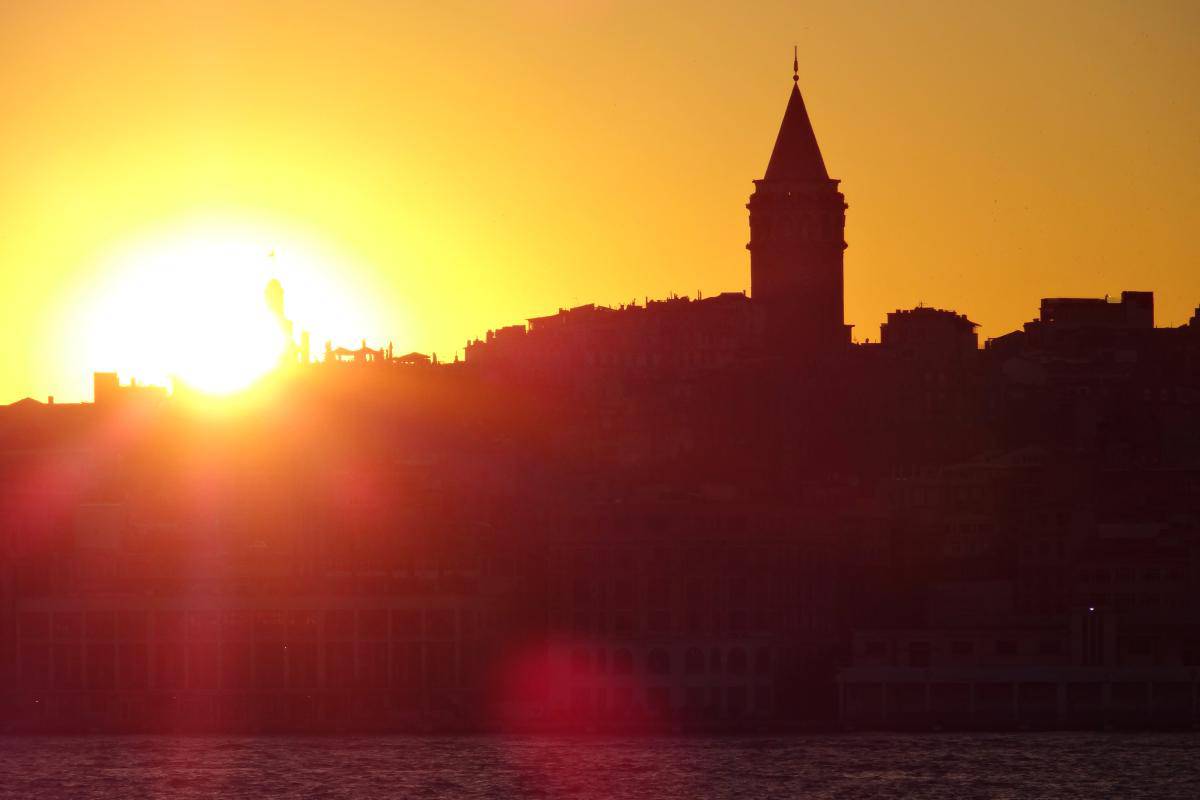 Sonnenuntergang über Istanbul