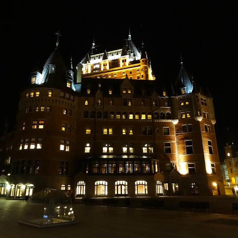 Château Frontenac bei Nacht, Québec