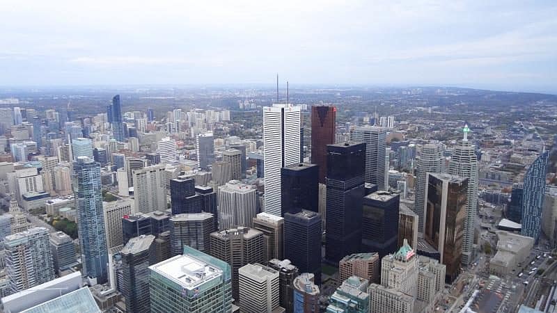 Aussicht vom CN Tower - Toronto