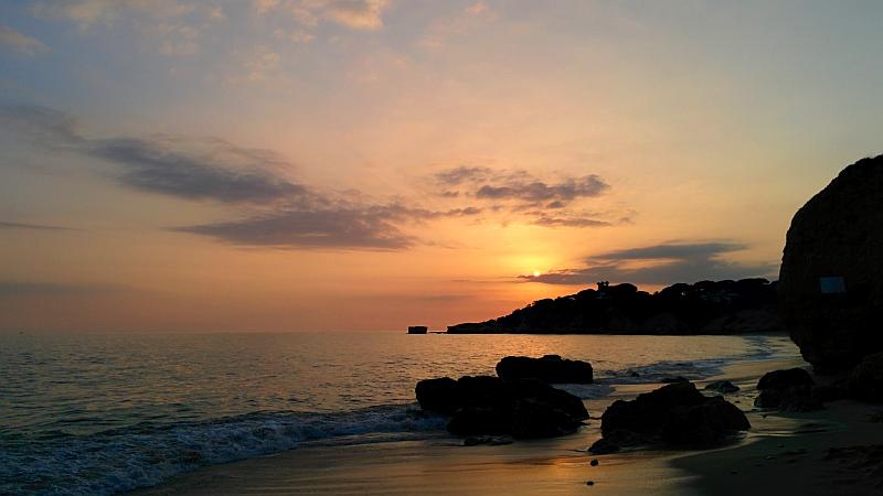 Sonnenuntergang in Albufeira, Westliche Algarve
