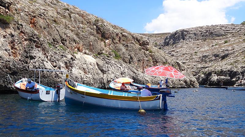 Touristenboote Blaue Grotte, Malta