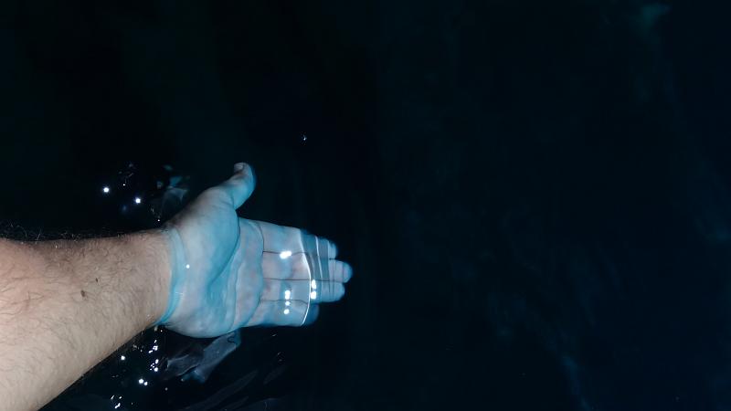 Blaues Wasser in der Blauen Grotte, Malta