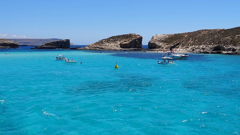 Blaue Lagune in Comino, Malta