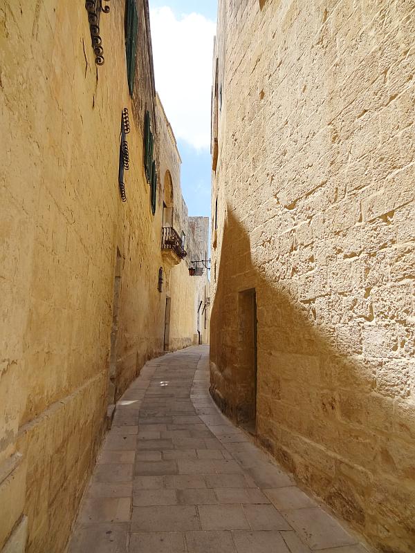 Mittelalterliches Gässchen in Mdina, Malta