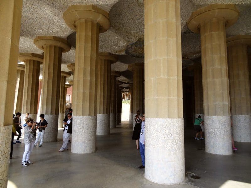 Park Güell - Säulenhalle