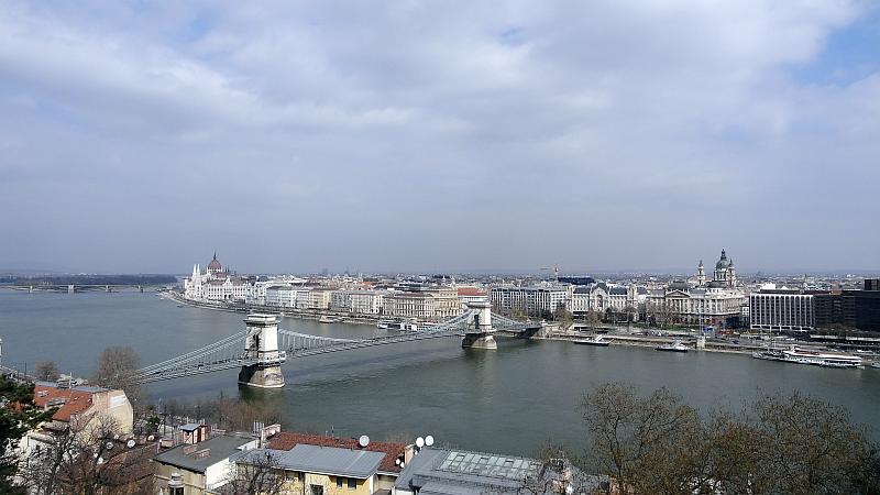 Blick vom Burgberg in Budapest