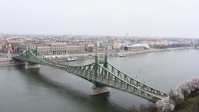 Aussicht vom Gellértberg in Budapest