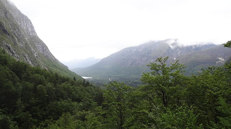Panorama auf dem Weg zum Savica-Wasserfall
