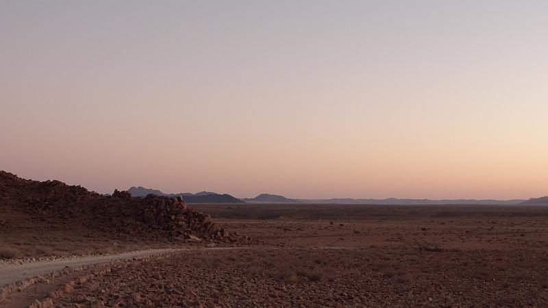 Abenddämmerung in Hardap