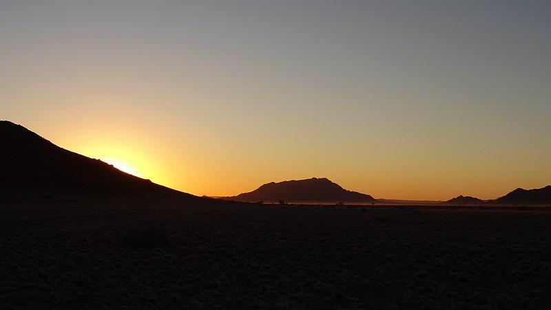 Sonnenuntergang in der Lodge