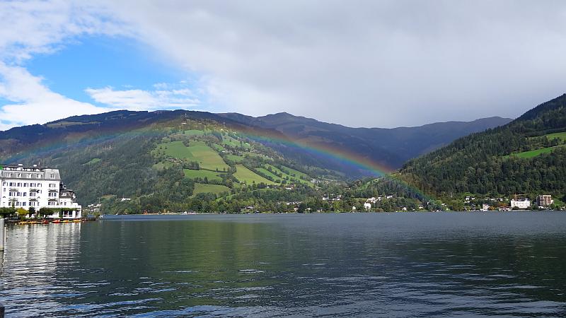 Verlängertes Wochenende in Zell am See - Regenbogen über dem Zeller See