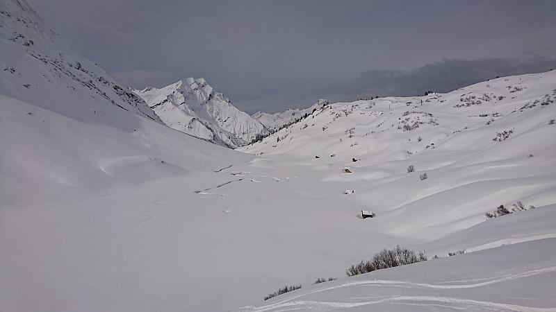 Aussicht aus dem Sessellift in Warth - Ski Arlberg