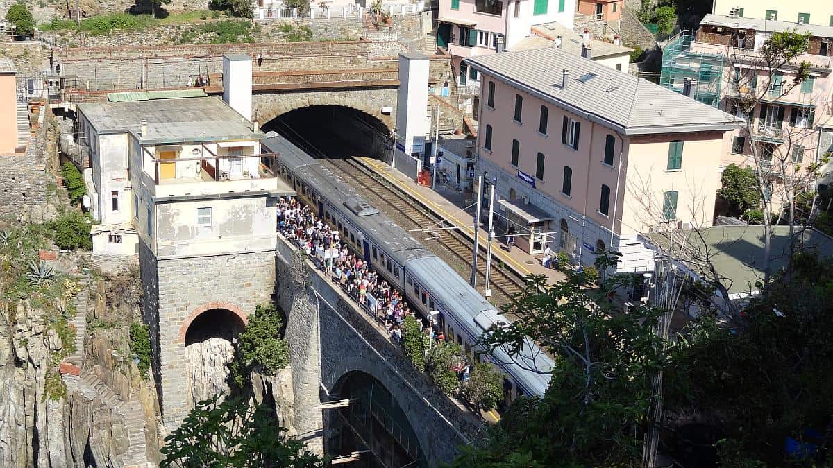 Riomaggiore Bahnhof - Cinque Terre an einem Tag