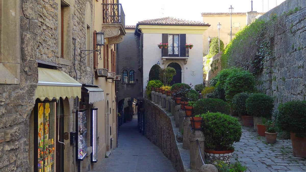 Mittelalterliche Gässchen in San Marino