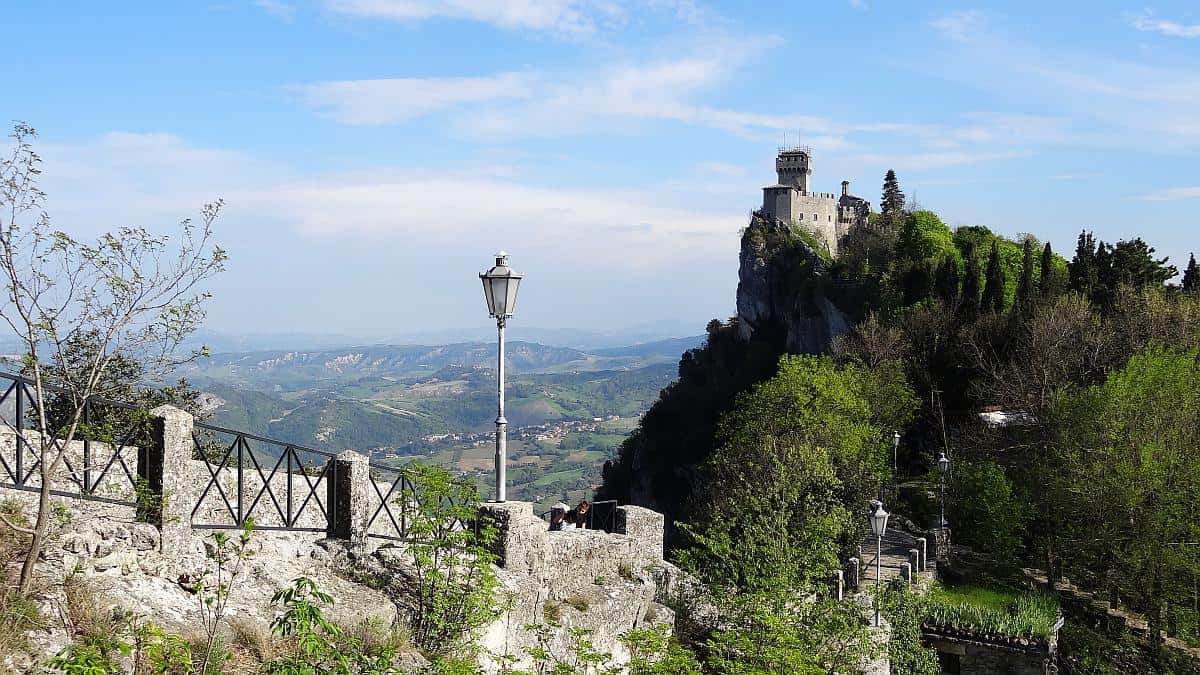 Aussicht auf die Cesta in San Marino