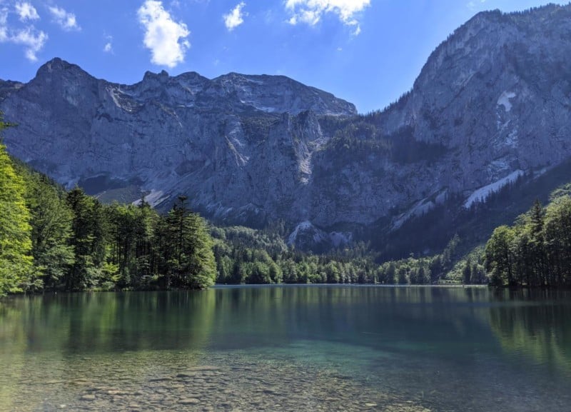 Bergpanorama am Hinteren Langbathsee