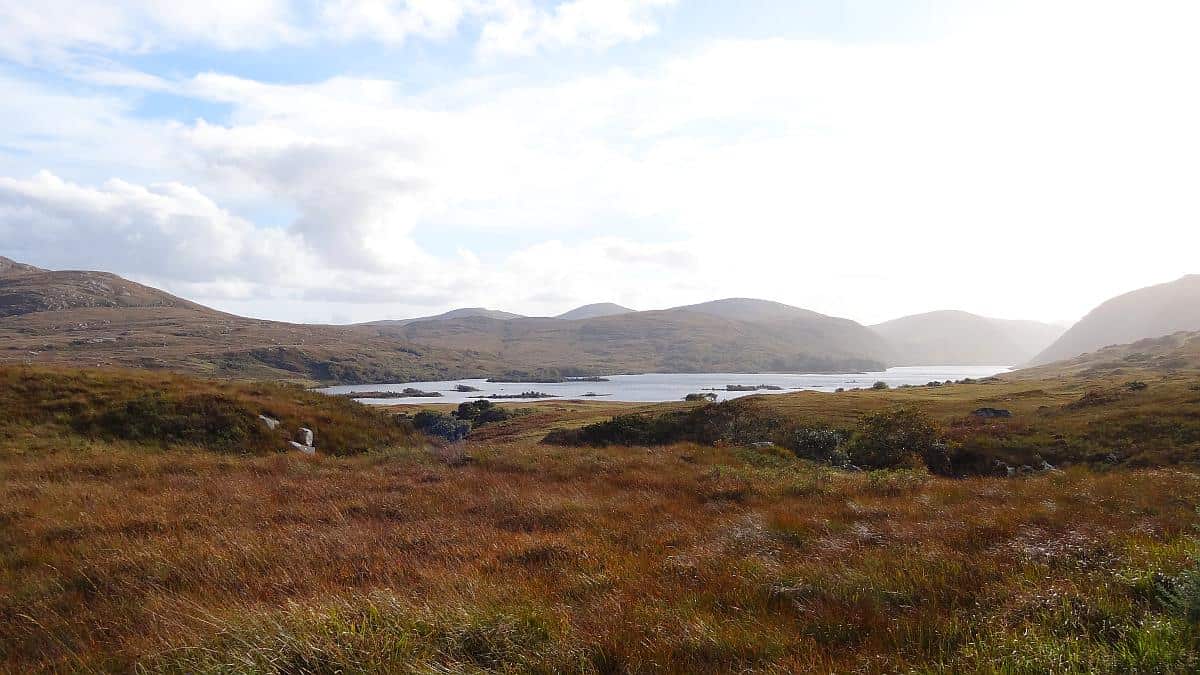 Blick vom Hochmoor im Glenveagh National Park