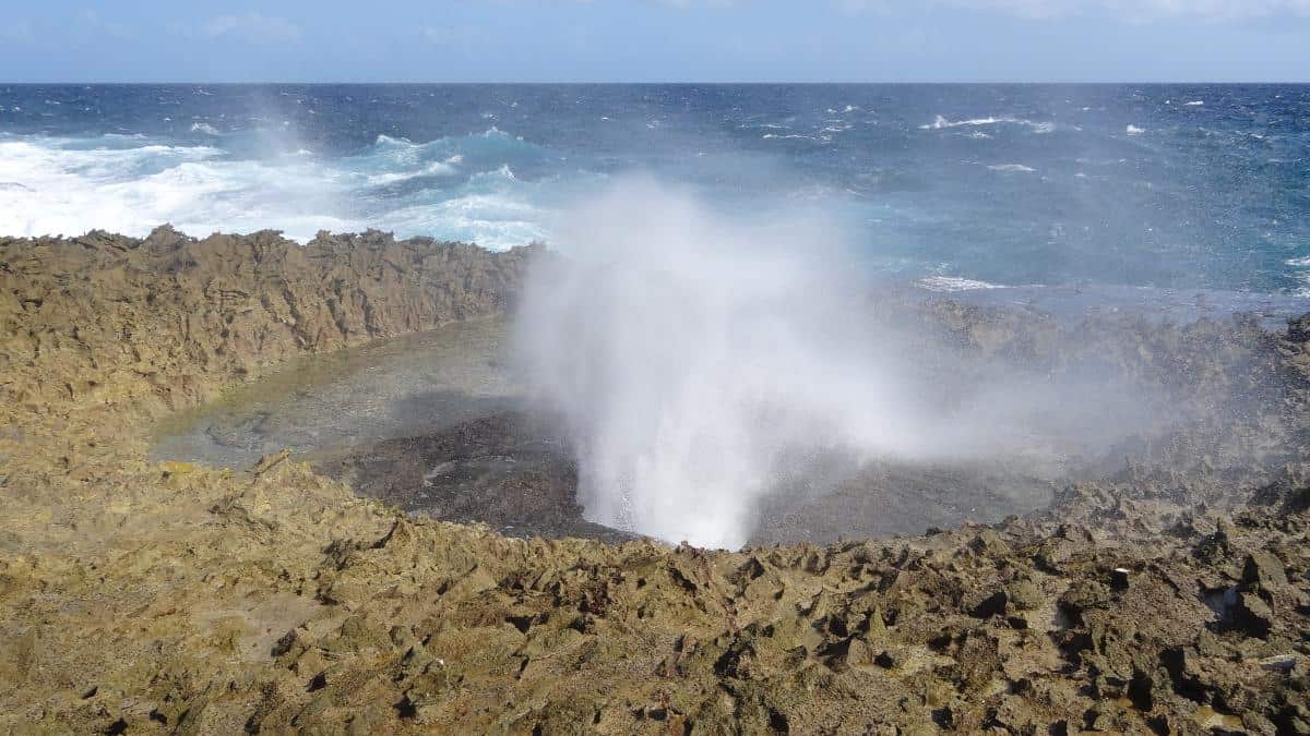 Blowhole auf Curacao