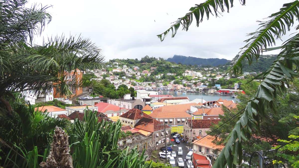 Blick über St. George's, Grenada - Ein Tag auf Grenada: Malerische Buchten, tropischer Regenwald