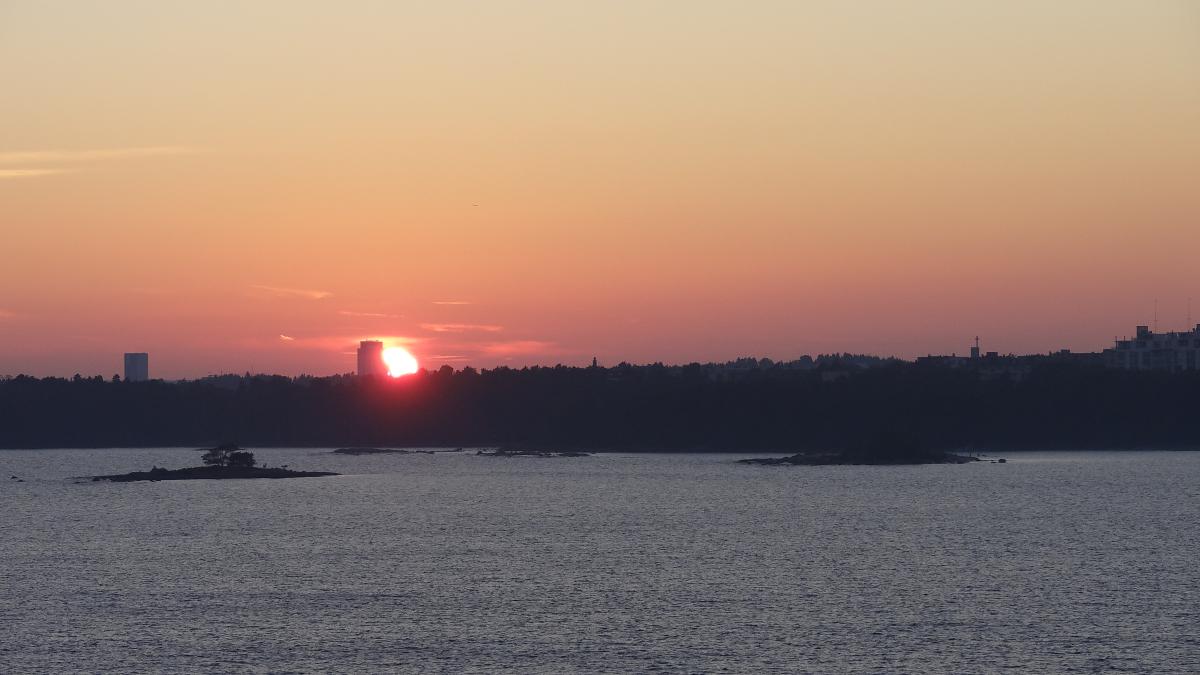 Sonnenuntergang über den Schären