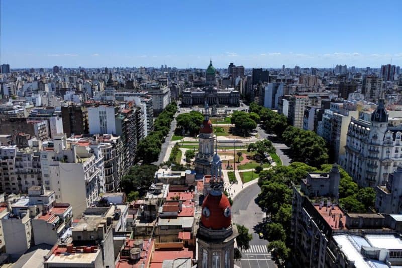 Aussicht vom Turm des Palacio Barolo in Buenos Aires