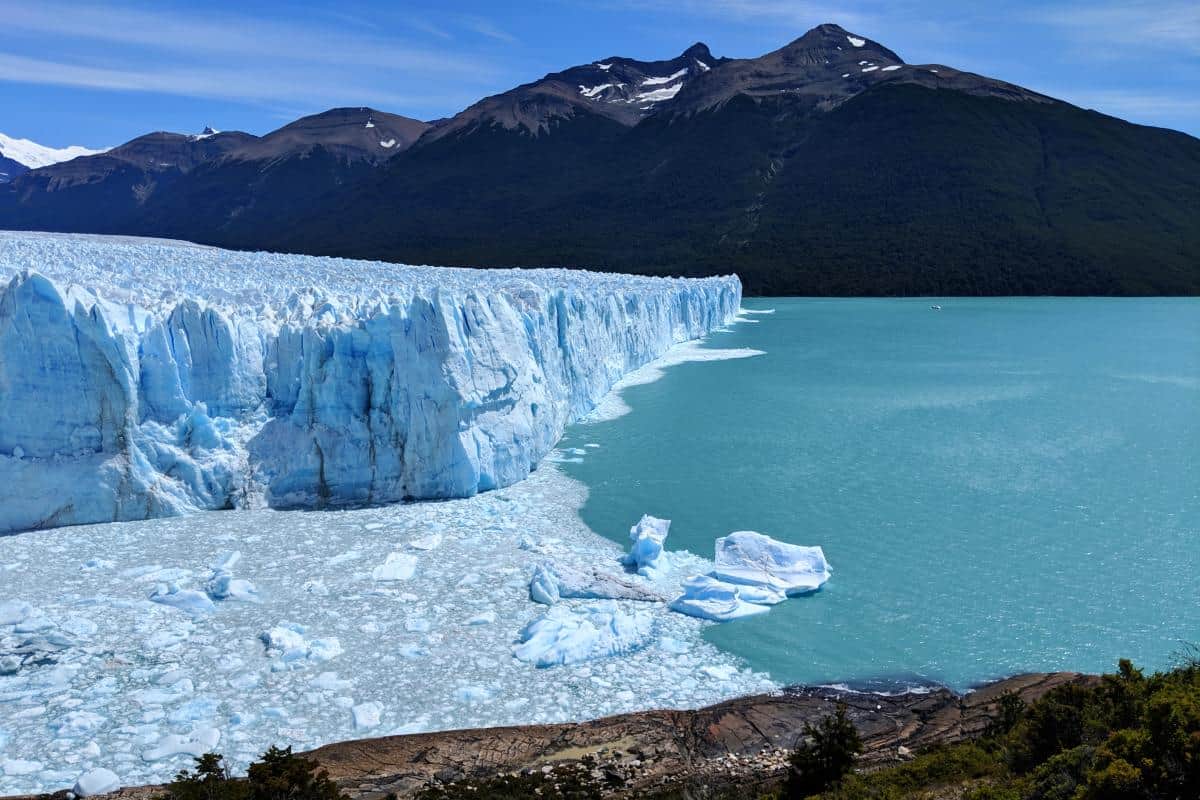 Abbruchkante des Perito-Moreno-Gletschers in Patagonien