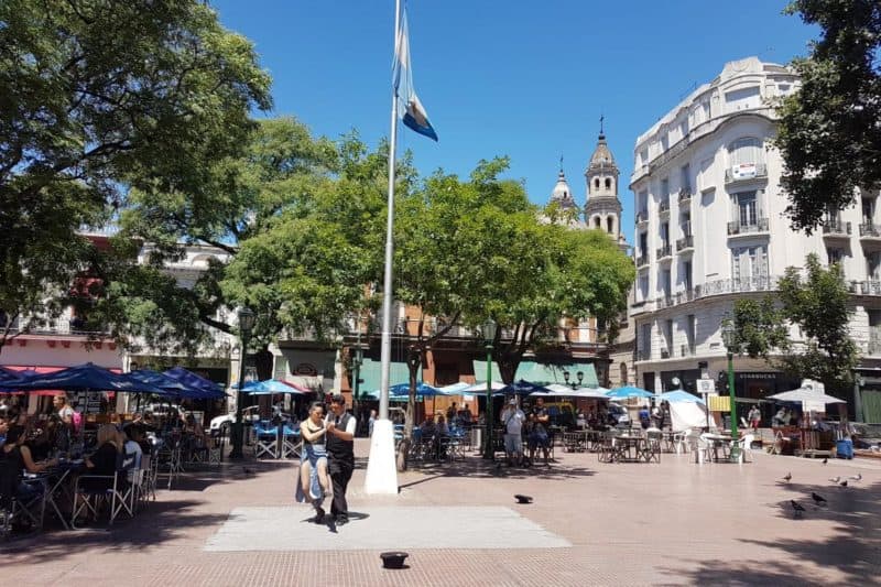 Tango am Tag, Plaza Dorrego, San Telmo, Buenos Aires