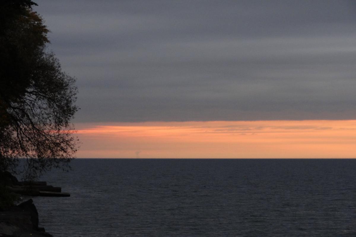 Sonnenuntergang über dem Ontariosee