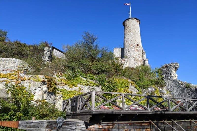 Die Burgruine Falkenstein im Weinviertel
