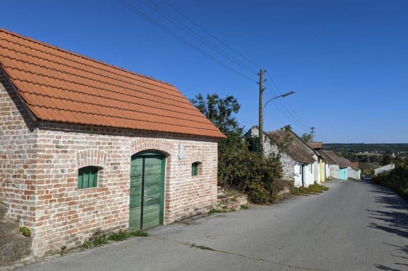 Ziegelsteinkeller in der Kellergasse von Hadersdorf
