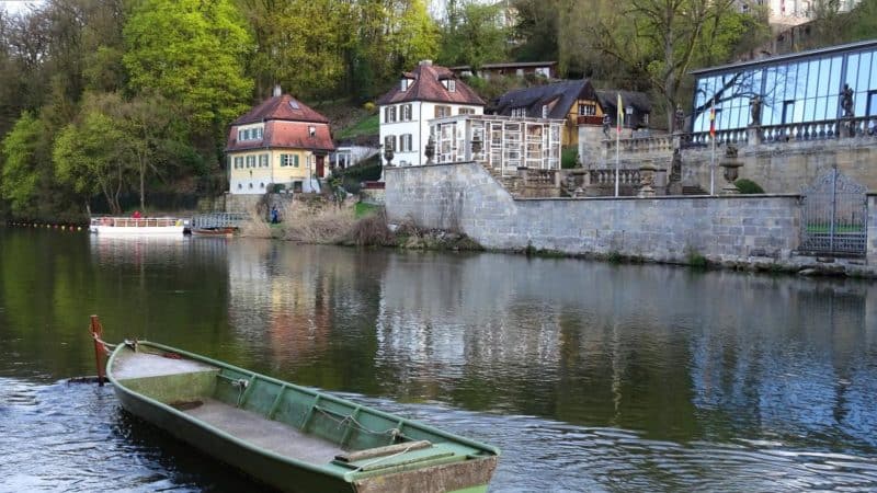 Häuser an der Regnitz in Bamberg