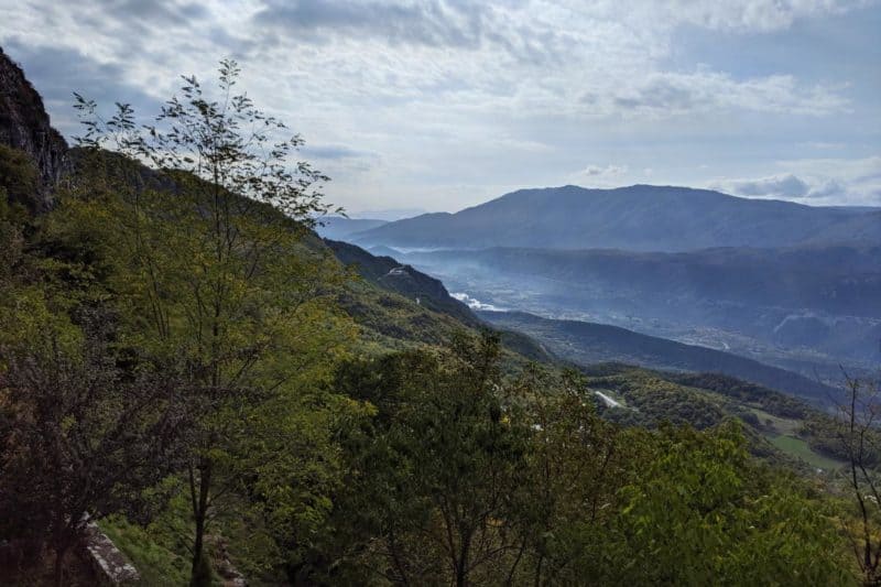 Panoramablick in die umliegende Landschaft