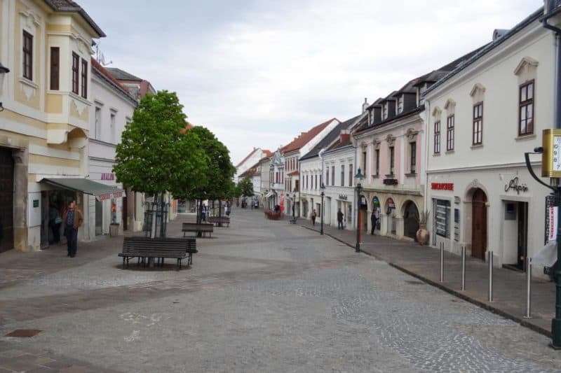 Fußgängerzone im Zentrum von Eisenstadt