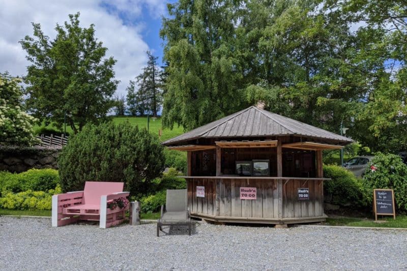 Holzpavillon der Huab'n To Go