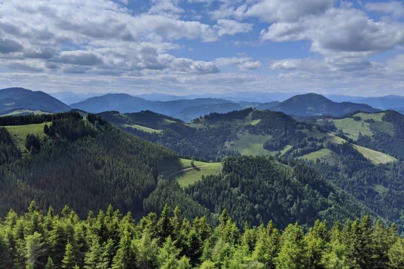 Weitblick über das Almenland vom Plankogel