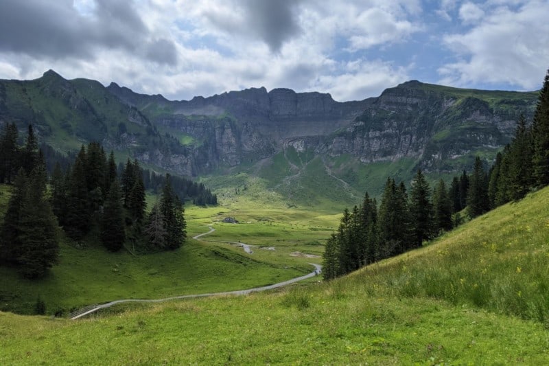 Auf dem Weg zum Gipfel der Kanisfluh im Bregenzerwald