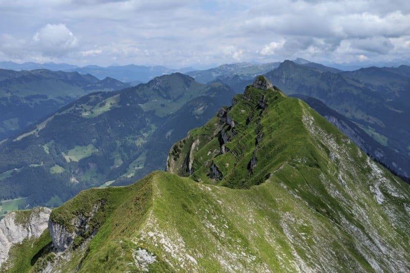 Ausblick vom Gipfel der Kanisfluh im Bregenzerwald