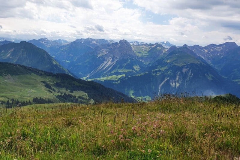 Panorama vom Diedamskopf im Bregenzerwald