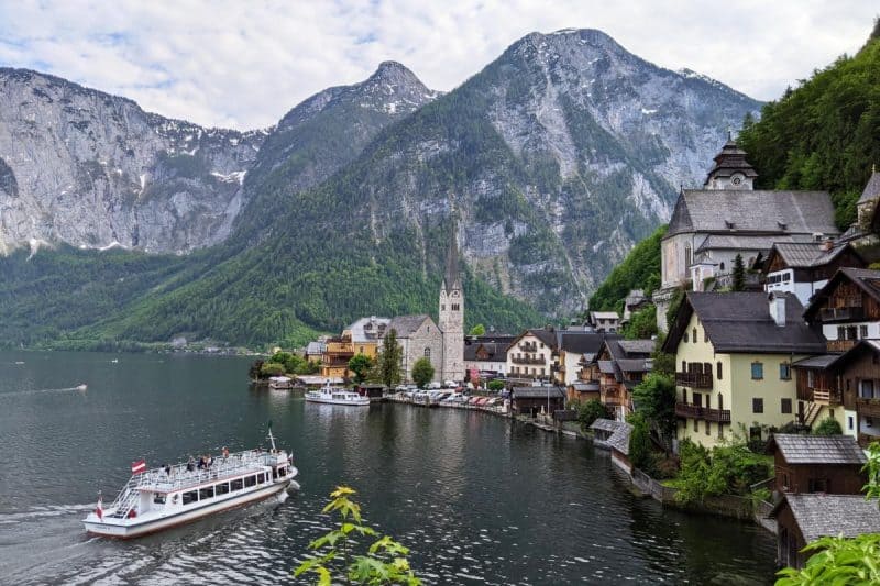 Hallstatt Heritage View auf die Altstadt - Seen im Salzkammergut