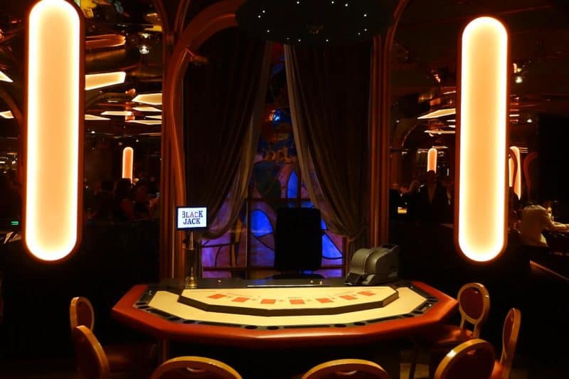 Black-Jack-Spieltisch im Casino Graz
