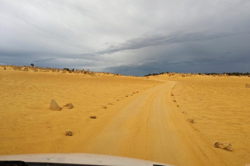 Sandpiste durch den Pinnacles National Park