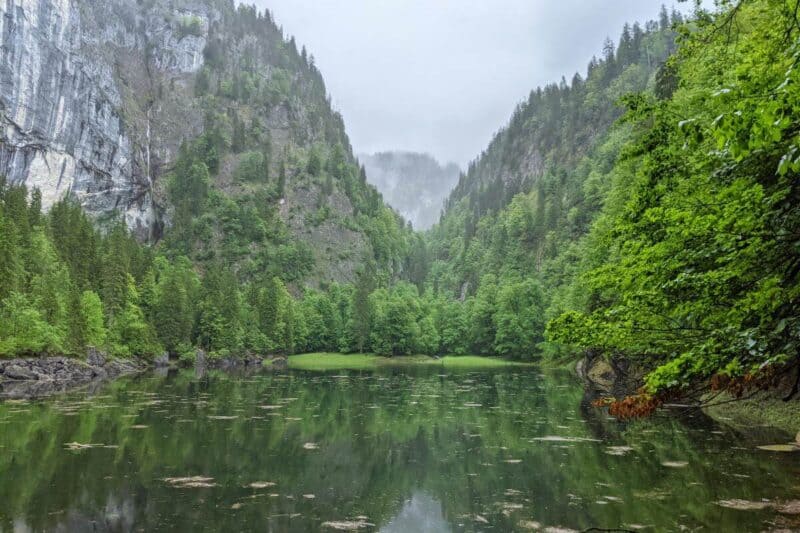 Blick auf den Talschluss hinter dem Kammersee im Salzkammergut