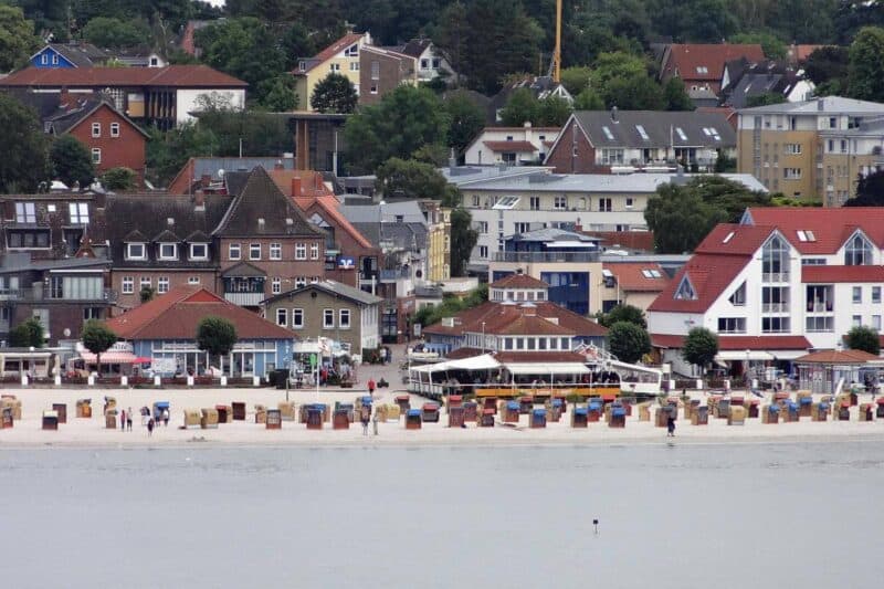 Strandkörbe in der Deutschen Bucht