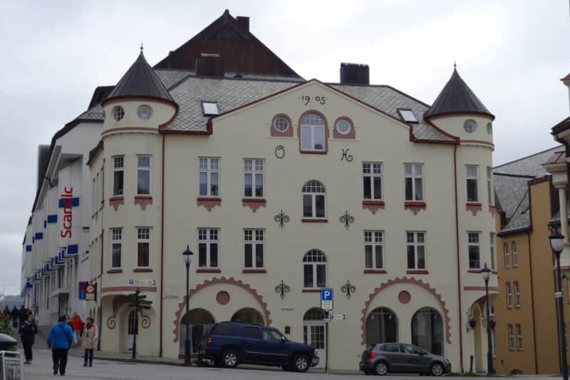 Jugendstilfassade in Ålesund