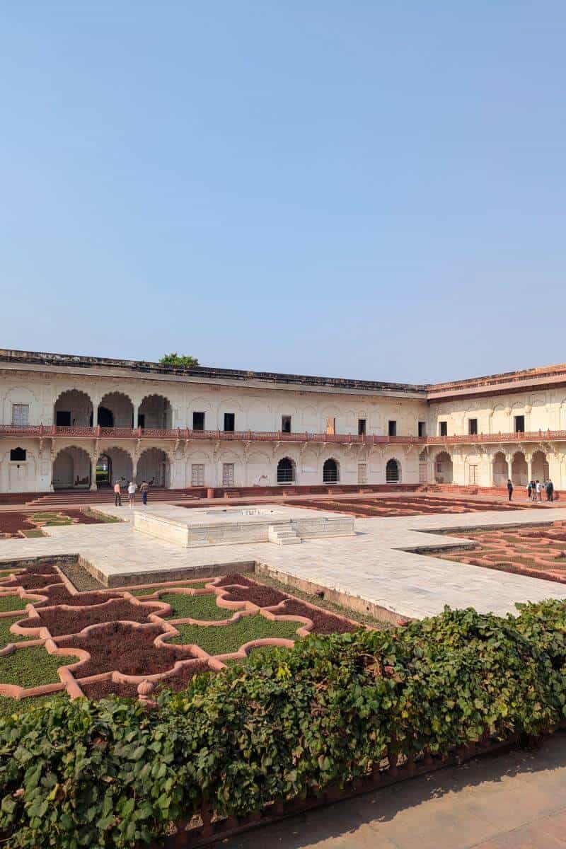 Gartenanlage im Harem des Roten Forts