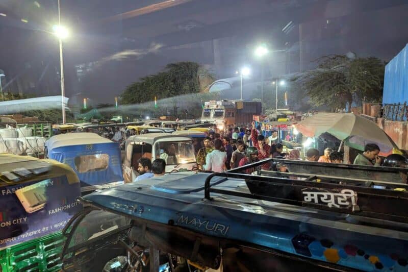 Verkehrschaos in Agra