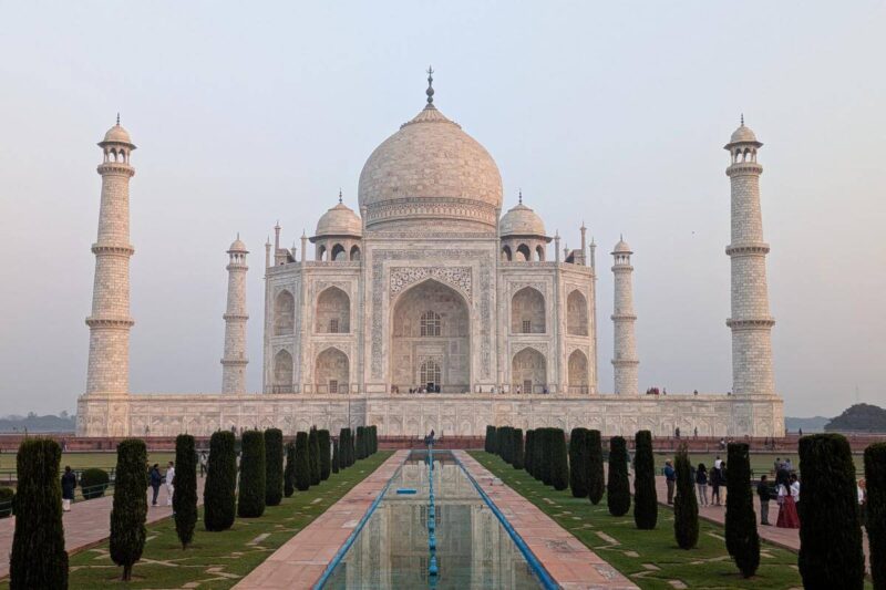 Blick auf das Taj Mahal
